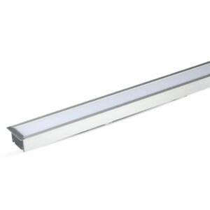 Plafoniera LED Chip Samsung a Incasso 40W Lineare Colore Argento 120cm 4000K