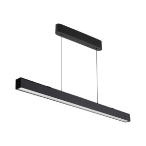 Plafoniera LED Chip Samsung a Sospensione 40W Lineare Colore Nero 120cm 3in1