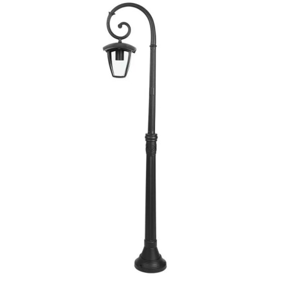 Pole Lamp 1XE27 1365mm IP44 Black