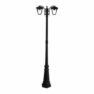 Pole Lamp 2XE27 1990mm IP44 Black