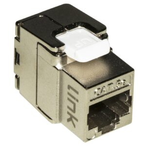 Presa Rete Keystone Jack Rj45 Categoria 5E Schermata Tooless Contatti Dorati 50 Micron