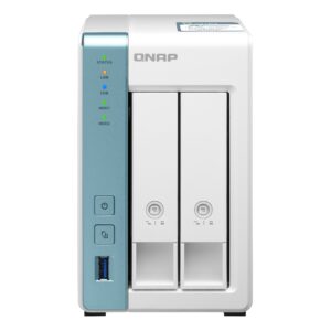 QNAP TS-233 sistema barebone per server Mini Tower Bianco