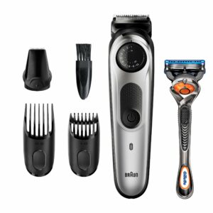 RASOIO ELETTRICO BARBA E CAPELLI CON RIFINITORE BRAUN BT5260 BLACK/GREY