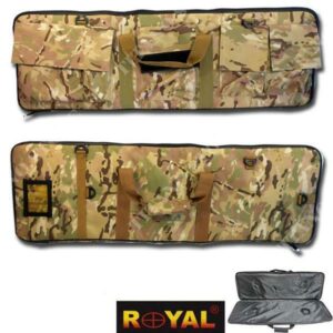 ROYAL BORSA CUSTODIA PORTA FUCILE DA SOFTAIR CON 4 TASCHE 87 CM X 30 CM COLORAZIONE MULTICAM B100MUL