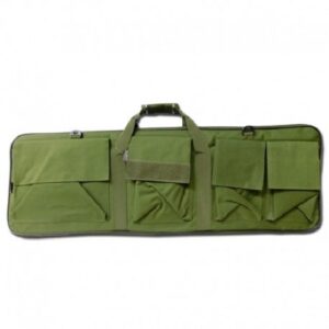 ROYAL BORSA CUSTODIA PORTA FUCILE DA SOFTAIR CON 4 TASCHE 87 cm X 30 cm COLORAZIONE VERDE OD B100V