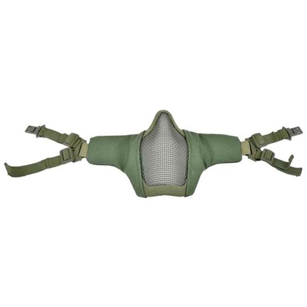 ROYAL MASCHERA FACCIALE MENTONIERA VERDE OD RETE IN METALLO E TESSUTO ELASTICO WO-MA45V