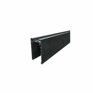 Recessed Aluminium Track Rail Black 0.5M