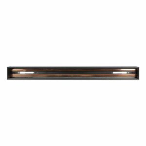 Recessed Aluminium Track Rail Black 1,5M