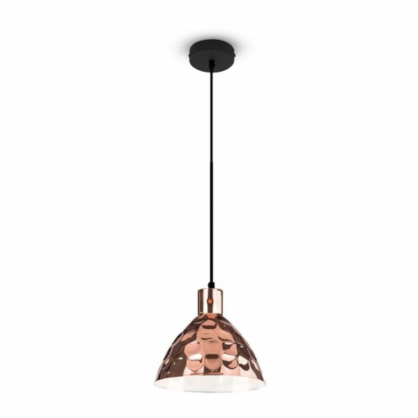 Rose Gold Pendant Light Holder D:300mm