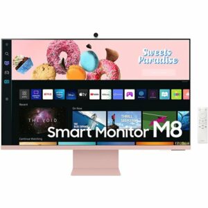 SAMSUNG MONITOR LED 32" FLAT ROSA 4MS MICRO HDMI MULTIMEDIALE LS32BM80PUUXEN