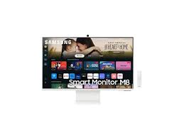 SAMSUNG MONITOR LED 32" FLAT SMART BIANCO 4MS M8-M80D 4K UHD HDMI LS32DM801UUXEN