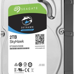 SEAGATE HARD DISK 3,5" SATA-III 2TB 64 MB SKYHAWK PER VIDEOSORVEGLIANZA ST2000VX008