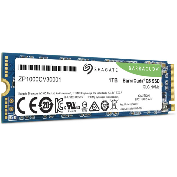 SEAGATE SOLID STATE DRIVE SSD Q5 1TB PCIe M.2 NVMe ZP1000CV3A001