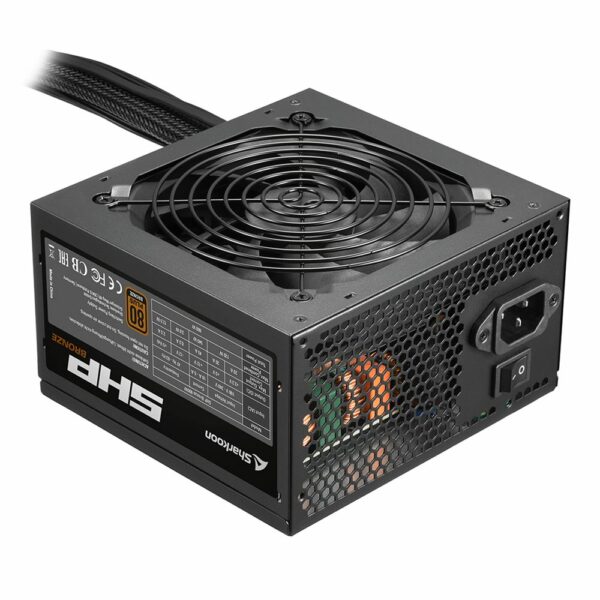 SHARKOON ALIMENTATORE ATX 600W 80 PLUS BRONZE 12 CM FAN SHP-BRONZE-600W