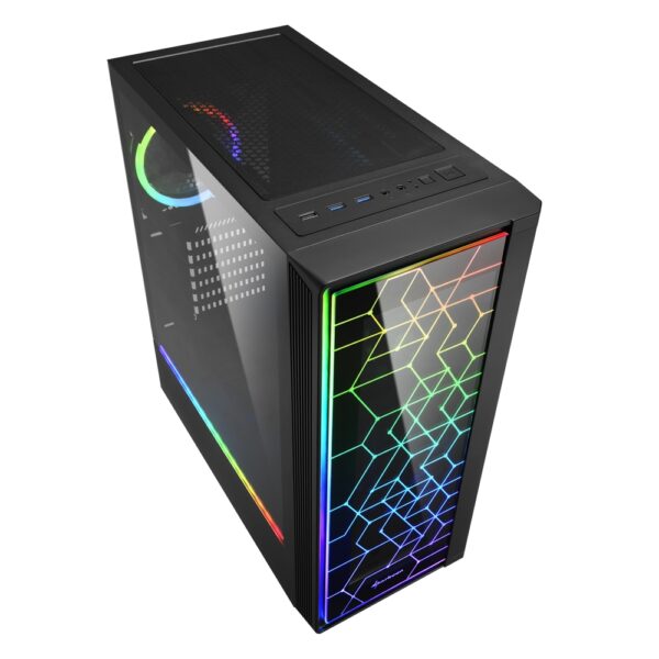 SHARKOON CASE ATX RGB LIT 100 PANNELLO IN VETRO NO ALIM