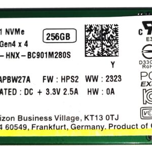 SKHYNIX SOLID STATE DRIVE SSD 256 GB M.2 NVME HFS256GEJ9X108N OEM BULK