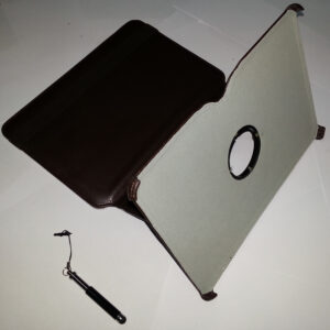 SMART COVER PER SAMSUNG GALAXY TAB 2 P5100 360° MARRONE + PENNINO + SCREEN PROTETTIVA