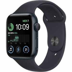 SMARTWATCH APPLE WATCH SE 2 44MM GPS IN ALLUMINIO MIDNIGHT SPORT BAND M/L MRE93QL/A