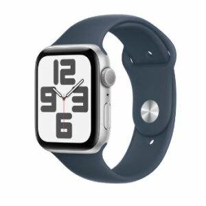 SMARTWATCH APPLE WATCH SE 2 44MM GPS IN ALLUMINIO SILVER SPORT BAND STORM BLUE M/L MREE3QF/A