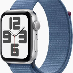 SMARTWATCH APPLE WATCH SE 2 44MM GPS IN ALLUMINIO SILVER SPORT BAND WINTER BLUE S/M MREF3QF/A