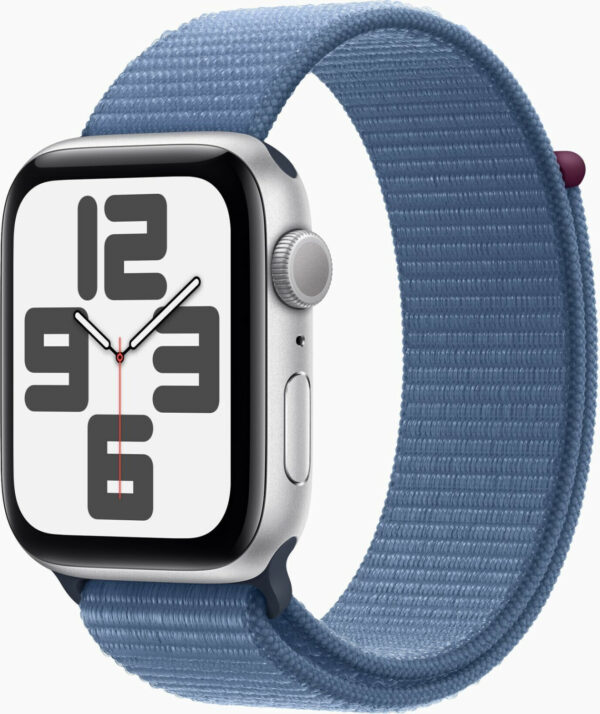 SMARTWATCH APPLE WATCH SE 2 44MM GPS IN ALLUMINIO SILVER SPORT BAND WINTER BLUE S/M MREF3QF/A