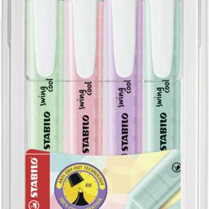 STABILO 102754804 evidenziatore 4 pz Punta smussata Multicolore