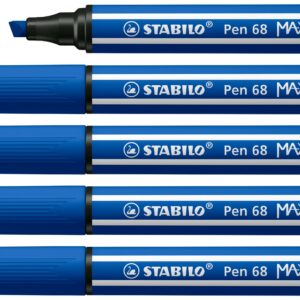 STABILO Pen 68 MAX marcatore Blu 5 pz