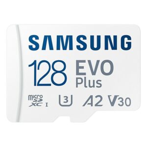 Samsung Scheda di memoria Evo plus 128 GB microSD SDXC U3 classe 10 A2 130 MB/S