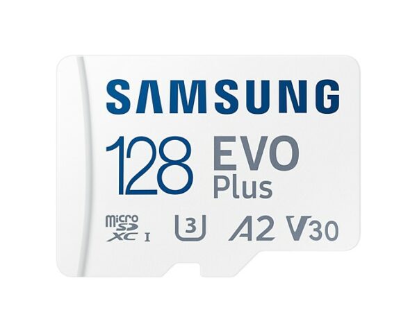 Samsung Scheda di memoria Evo plus 128 GB microSD SDXC U3 classe 10 A2 130 MB/S