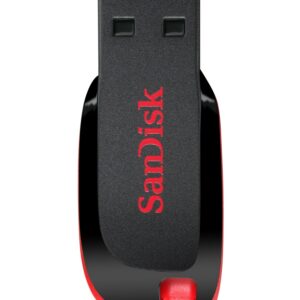 SanDisk Cruzer Blade unità flash USB 128 GB USB tipo A 2.0 Nero, Rosso