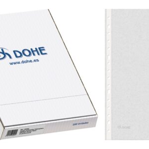 Scatola Dohe da 100 Buste Premium Multi-Punch - Formato Folio - 16 perforazioni - Trasparente