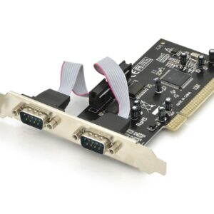 Scheda Aggiuntiva Interfaccia Seriale Pci 9 Poli Maschio 2 Porte