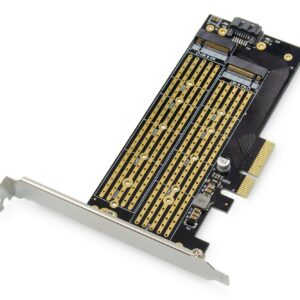 Scheda Add-On M.2 Ngff/Nvme Ssd Pci-Express Supporta Chiavi B, M E B+M, Dimensioni Da 30-110Mm