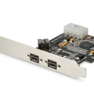 Scheda Pci-Express Firewire Con 2 Porte Ieee1394B 9 Poli Esterne E 1 Interna