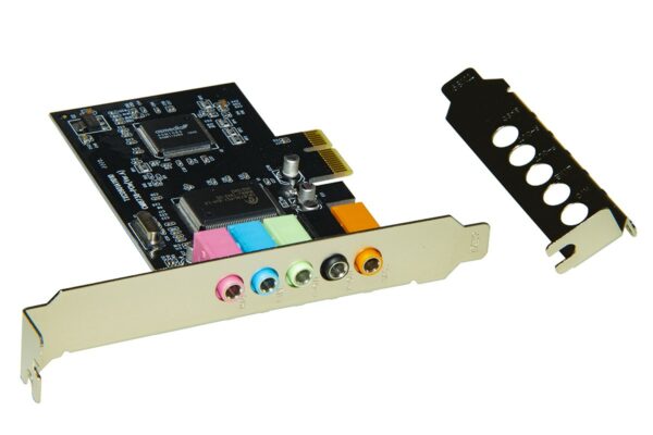 Scheda Sound Card Pci-Express 5.1 A 6 Canali Con Staffa Normale E Low Profile