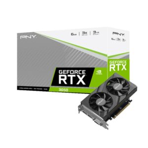 Scheda grafica PNY GeForce RTX 3050 Verto doppia ventola 6 GB GDDR6 NVIDIA - PCIe 4.0 x8, HDMI, DisplayPort