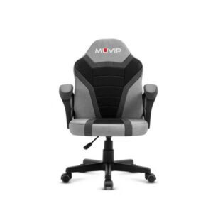 Sedia Gaming Muvip GM1500 - Braccioli con Pad - Altezza Regolabile - Pistone Classe 2 - Colore Grigio/Nero