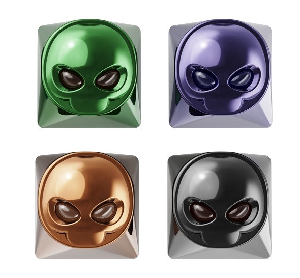 Set 4 Tasti 3D Alien