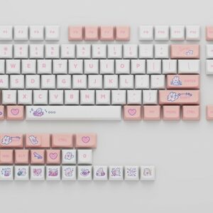 Set Di 129 Tasti Keycaps Steam Rabbit Pink Pbt Xda