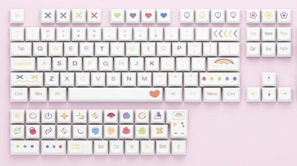 Set Di 135 Tasti Colorati Pencil Pbt Cherry