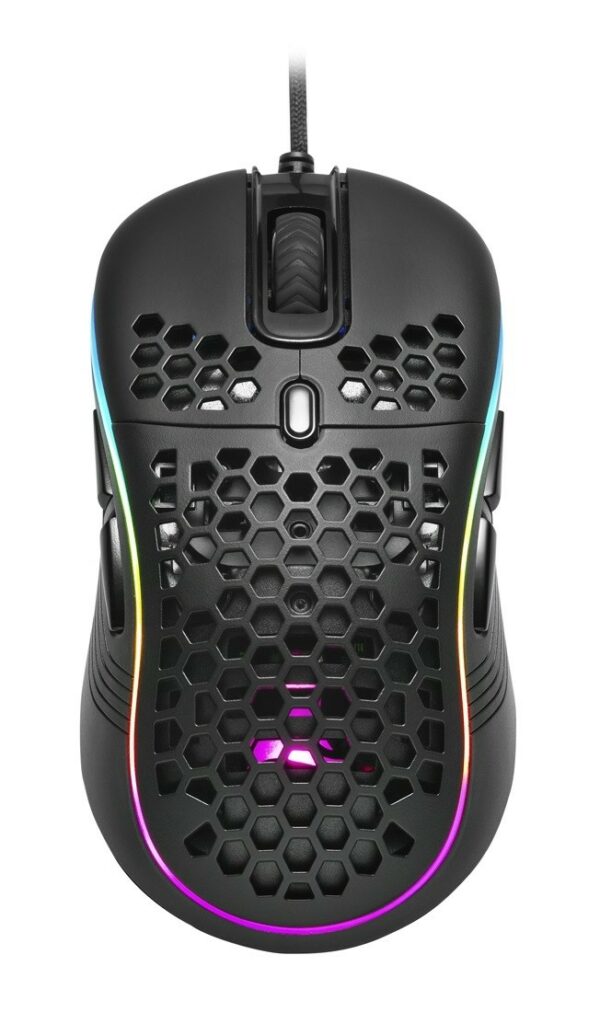 Sharkoon Mouse Gaming Light2-S, 6200 Dpi, Rgb, 6 Tasti Configurabili, Usb, 1.8Mt