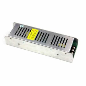 Slim Metal Power Supply 150W 24V 6.25A Screw Terminals with 2 Outputs 199x61x31mm IP20 TRIAC Dimmable