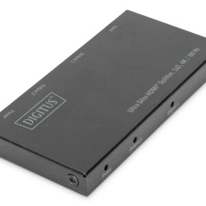 Splitter Ultra Slim Hdmi, 1X2, 4K/60Hz Hdr, Hdcp 2.2, 18 Gbps, Micro Usb Power