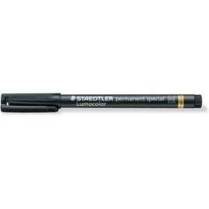 Staedtler Lumocolor Permanent Special 319 Pennarello indelebile - Punta circa 1 mm - Asciugatura rapida - Resistente alla luce - Colore nero