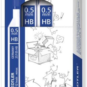 Staedtler Polo 257 Tubo di piombo in grafite - Graduazione HB - Corsa 0,5 mm