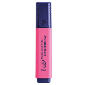 Staedtler Textsurfer Classic 364 Pennarello fluorescente - Punta a scalpello - Linea tra 1 - 5 mm - Inchiostro a base d acqua - Colore rosa