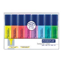 Staedtler Textsurfer classic 364 evidenziatore 8 pz Punta smussata Blu, Verde, Arancione, Rosa, Rosso, Turchese, Viola, Giallo