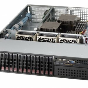 Supermicro CSE-213BAC8-R1K23WB [NR]Black2U SC213B WIO Chassis w/ SAS3 BPN,Redundant1200WPWS