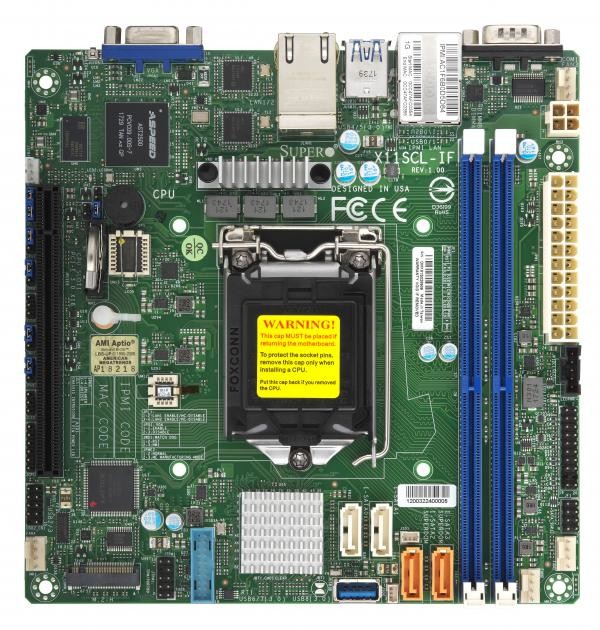 Supermicro X11SCL-IF Intel C242 LGA 1151 (Presa H4) mini ITX