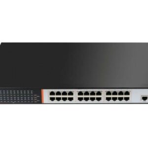 Switch Di Rete 24 Porte Gigabit Poe 300 Watt + 2 Porte Sfp Per Fibra Ottica